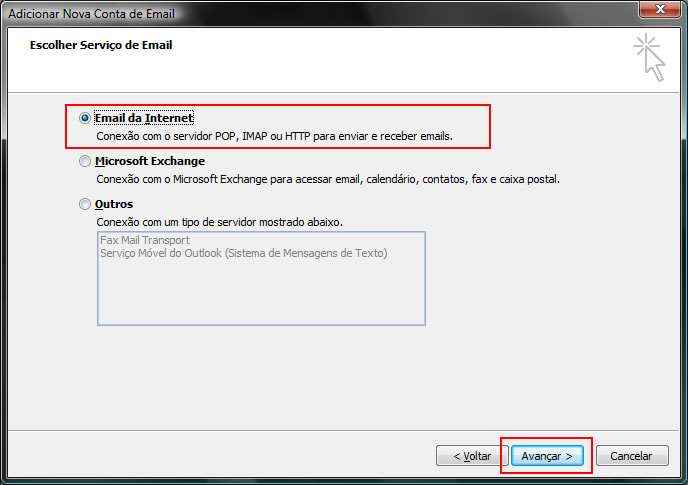 Como Configurar Meu E Mail No Outlook 2007 Ajuda Inetweb Base De Conhecimento 1493