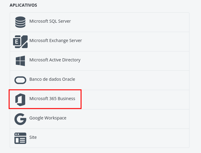 Como configurar backup de contas do Microsoft bussiness no Inetweb Cloud Backup 01